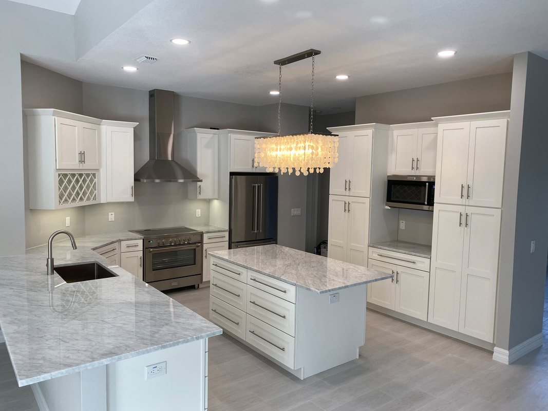 Custom kitchen remodel with island